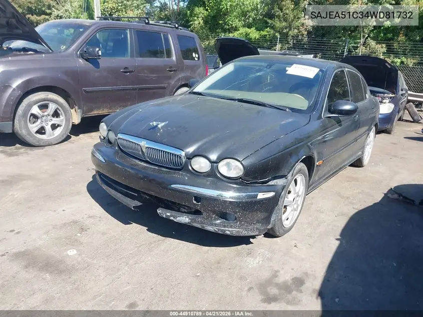 2004 Jaguar X-Type 3.0 VIN: SAJEA51C34WD81732 Lot: 44910789