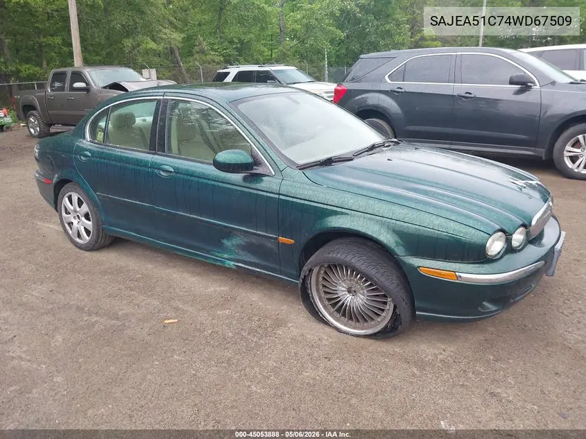 2004 Jaguar X-Type 3.0 VIN: SAJEA51C74WD67509 Lot: 45053888