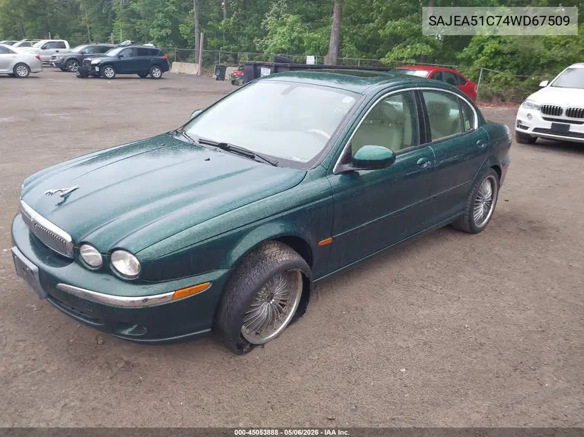 2004 Jaguar X-Type 3.0 VIN: SAJEA51C74WD67509 Lot: 45053888