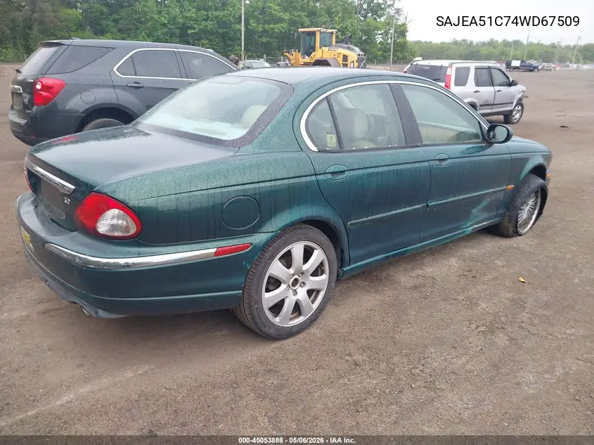 2004 Jaguar X-Type 3.0 VIN: SAJEA51C74WD67509 Lot: 45053888