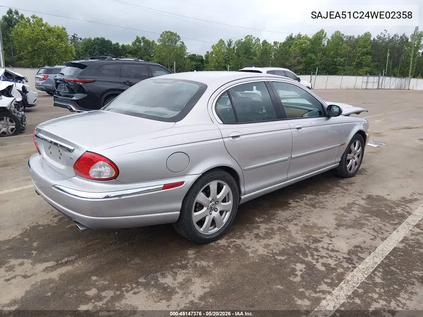 2004 Jaguar X-Type 3.0 VIN: SAJEA51C24WE02358 Lot: 45147376