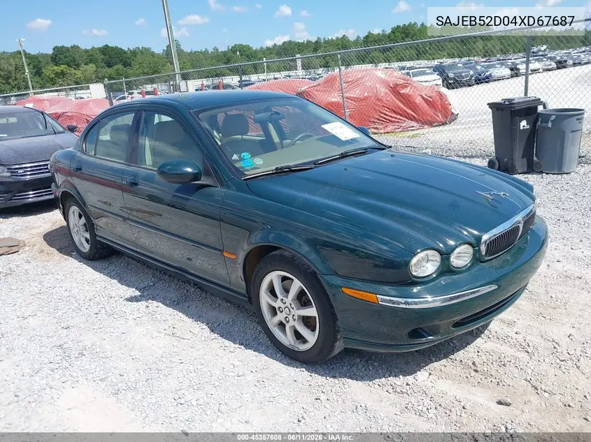 2004 Jaguar X-Type 2.5 VIN: SAJEB52D04XD67687 Lot: 45357608
