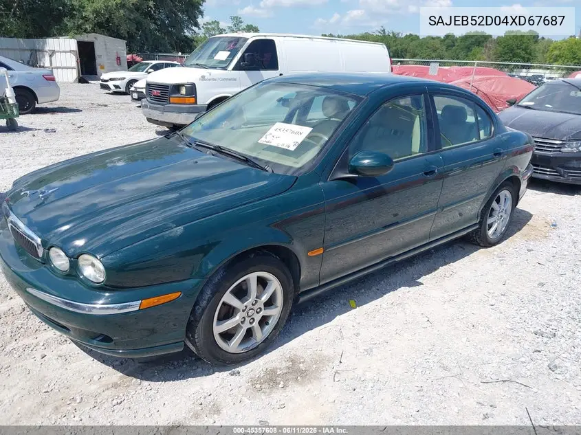 2004 Jaguar X-Type 2.5 VIN: SAJEB52D04XD67687 Lot: 45357608