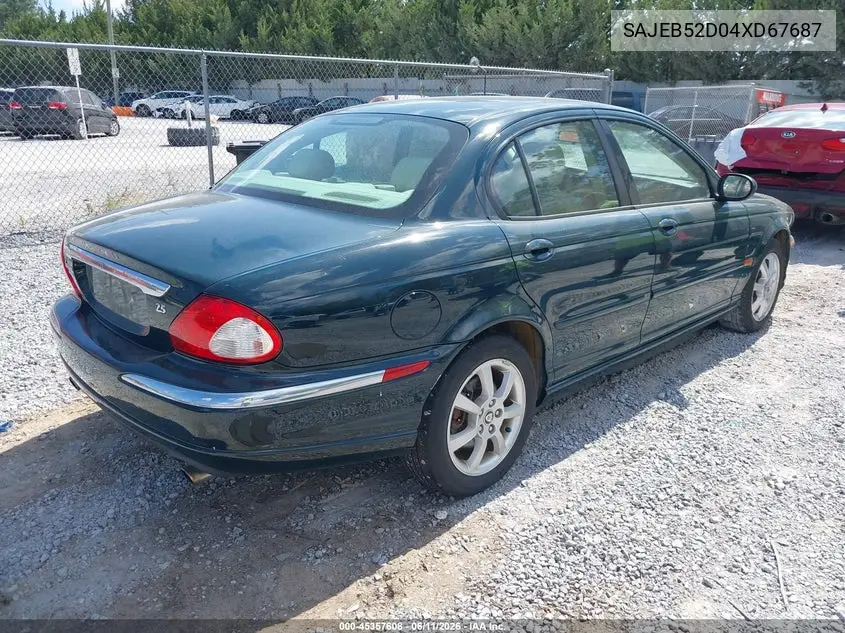 2004 Jaguar X-Type 2.5 VIN: SAJEB52D04XD67687 Lot: 45357608