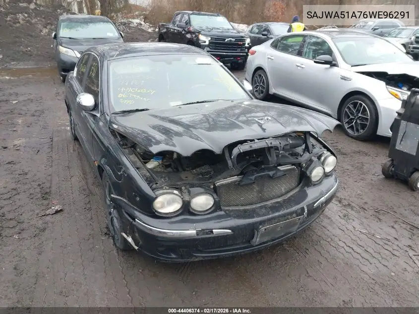 2006 Jaguar X-Type 3.0 VIN: SAJWA51A76WE96291 Lot: 44406374