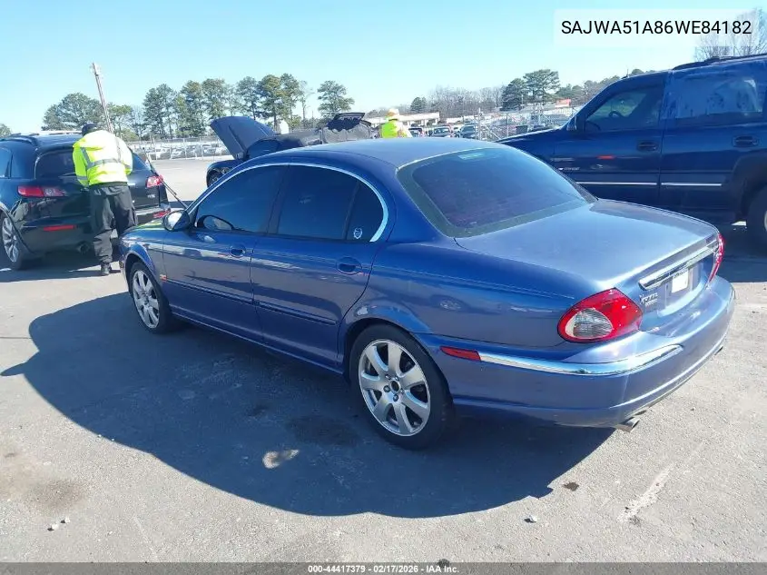2006 Jaguar X-Type 3.0 VIN: SAJWA51A86WE84182 Lot: 44417379