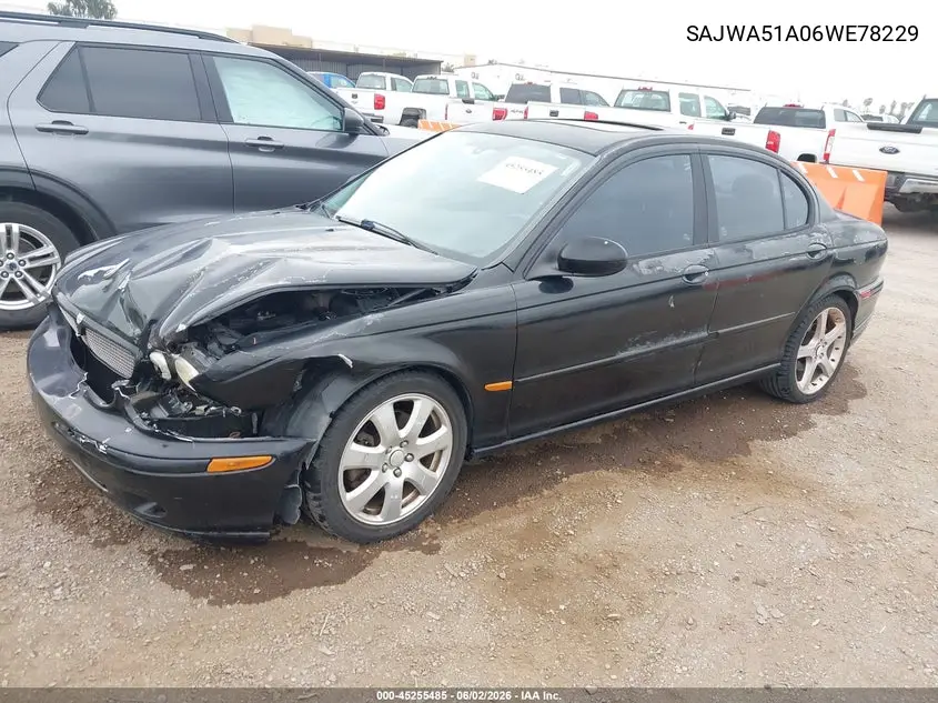 2006 Jaguar X-Type 3.0 VIN: SAJWA51A06WE78229 Lot: 45255485