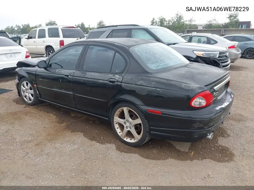 2006 Jaguar X-Type 3.0 VIN: SAJWA51A06WE78229 Lot: 45255485