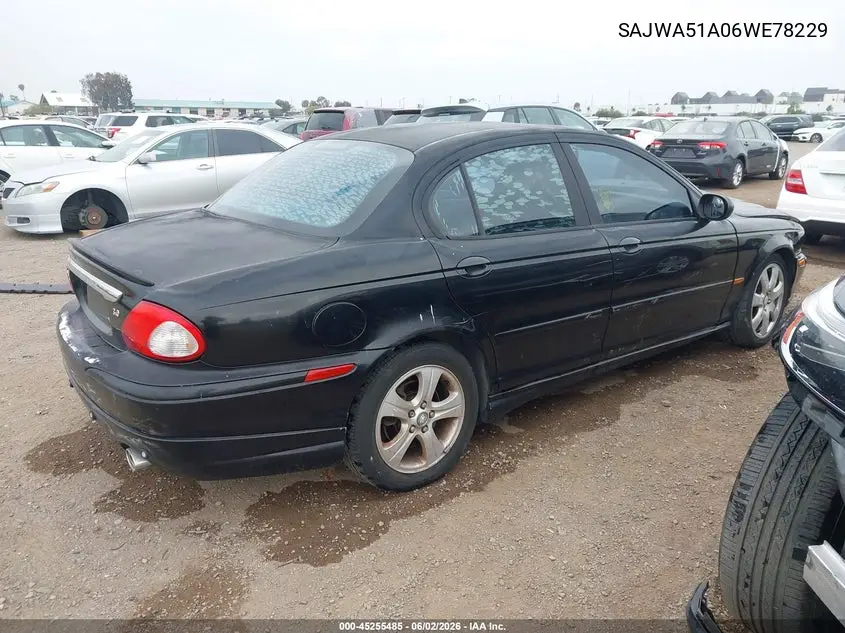 2006 Jaguar X-Type 3.0 VIN: SAJWA51A06WE78229 Lot: 45255485