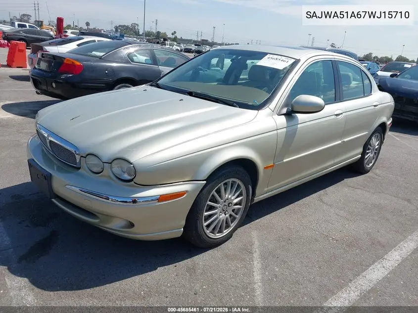 2007 Jaguar X-Type 3.0 VIN: SAJWA51A67WJ15710 Lot: 45685461
