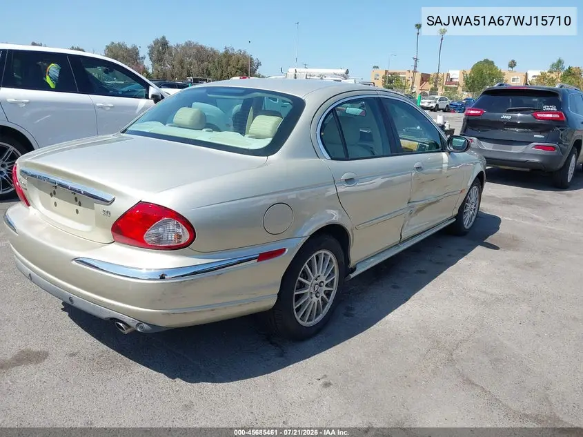 2007 Jaguar X-Type 3.0 VIN: SAJWA51A67WJ15710 Lot: 45685461