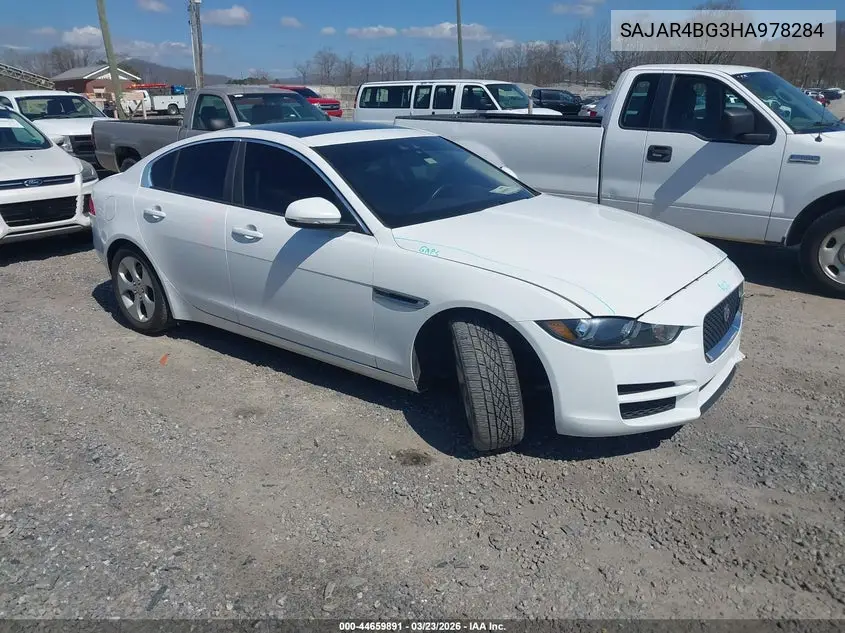 2017 Jaguar Xe 25T VIN: SAJAR4BG3HA978284 Lot: 44659891