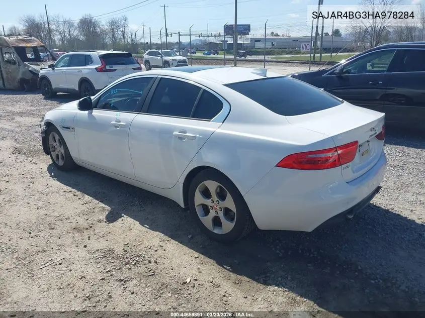 2017 Jaguar Xe 25T VIN: SAJAR4BG3HA978284 Lot: 44659891