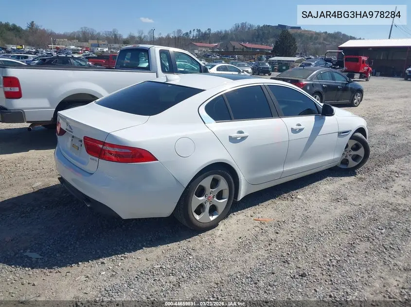 2017 Jaguar Xe 25T VIN: SAJAR4BG3HA978284 Lot: 44659891