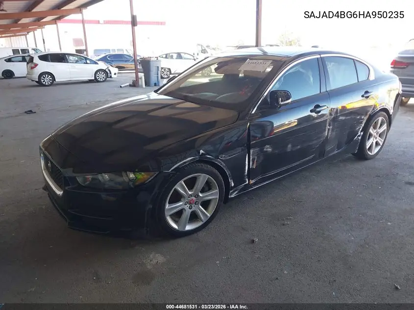 2017 Jaguar Xe 25T Premium VIN: SAJAD4BG6HA950235 Lot: 44681531