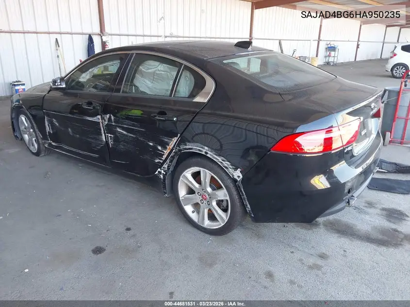 2017 Jaguar Xe 25T Premium VIN: SAJAD4BG6HA950235 Lot: 44681531