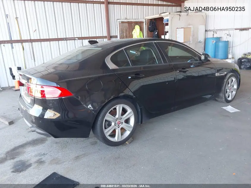 2017 Jaguar Xe 25T Premium VIN: SAJAD4BG6HA950235 Lot: 44681531