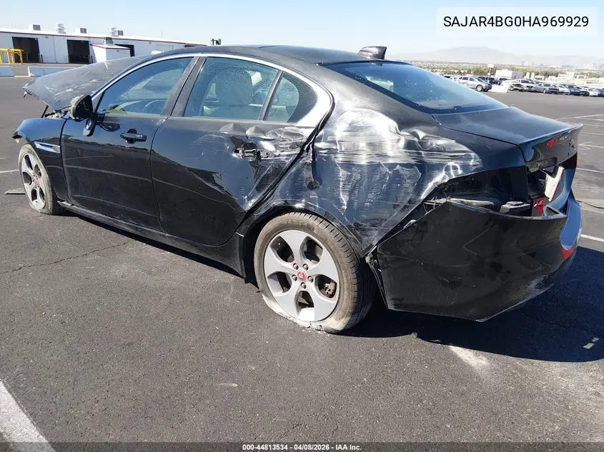 2017 Jaguar Xe 25T VIN: SAJAR4BG0HA969929 Lot: 44813534