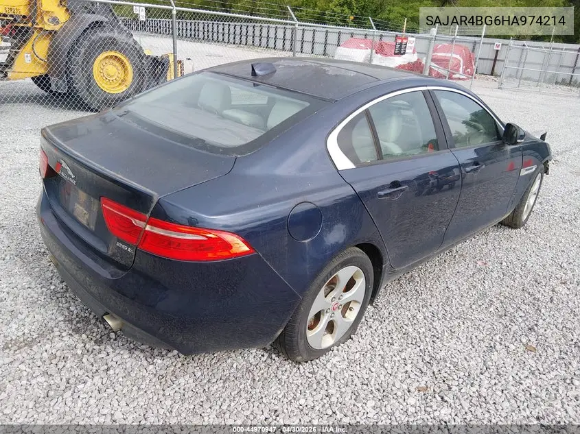 2017 Jaguar Xe 25T VIN: SAJAR4BG6HA974214 Lot: 44970947