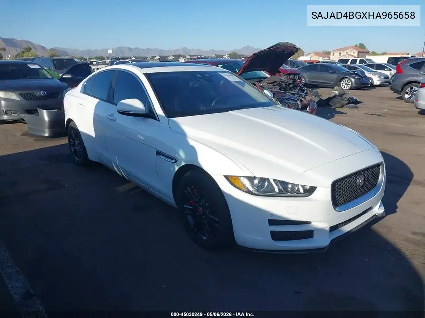2017 Jaguar Xe 25T Premium VIN: SAJAD4BGXHA965658 Lot: 45030249