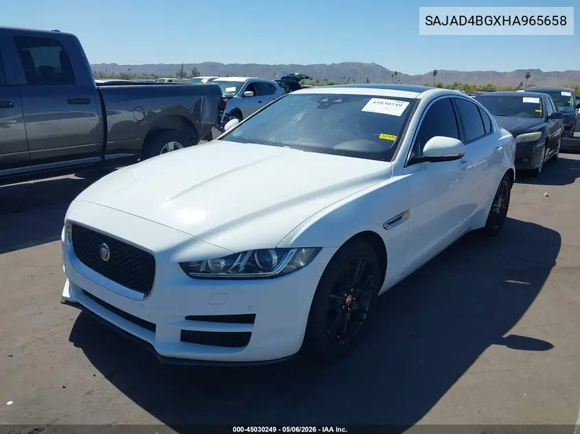 2017 Jaguar Xe 25T Premium VIN: SAJAD4BGXHA965658 Lot: 45030249