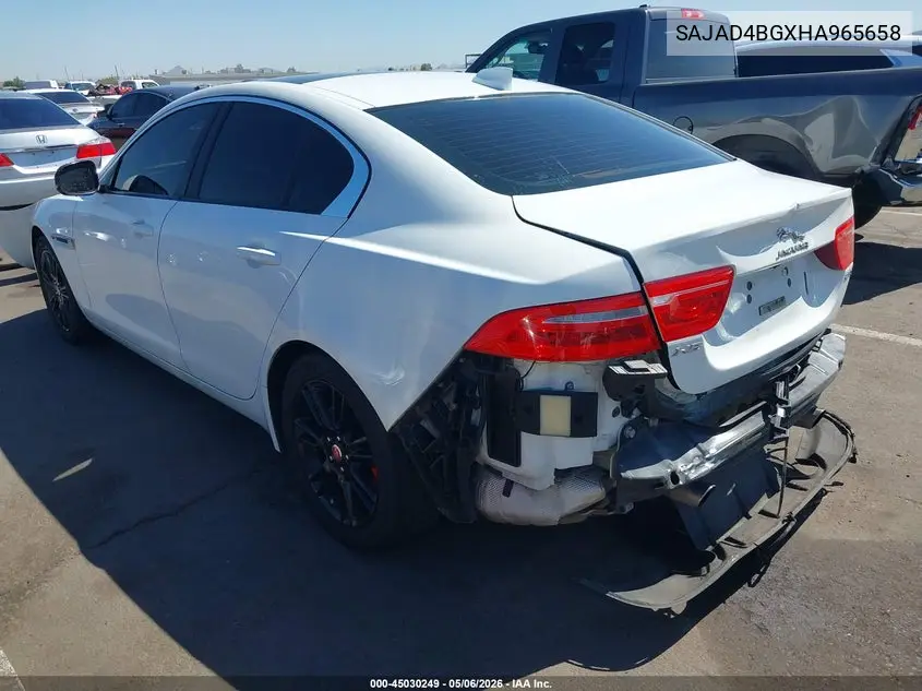 2017 Jaguar Xe 25T Premium VIN: SAJAD4BGXHA965658 Lot: 45030249