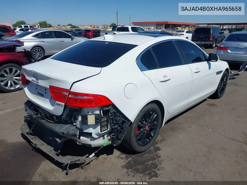 2017 Jaguar Xe 25T Premium VIN: SAJAD4BGXHA965658 Lot: 45030249