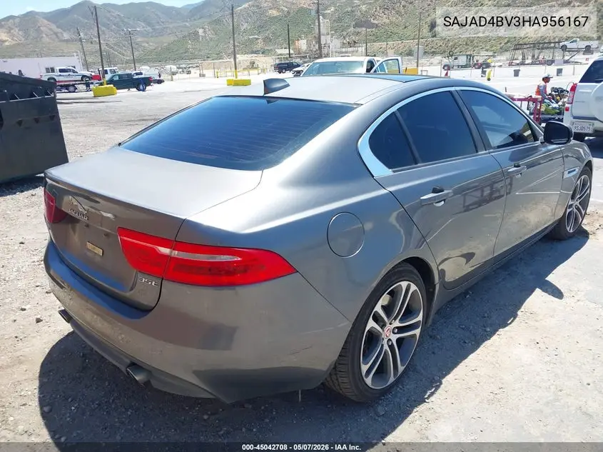 2017 Jaguar Xe 35T Premium VIN: SAJAD4BV3HA956167 Lot: 45042708