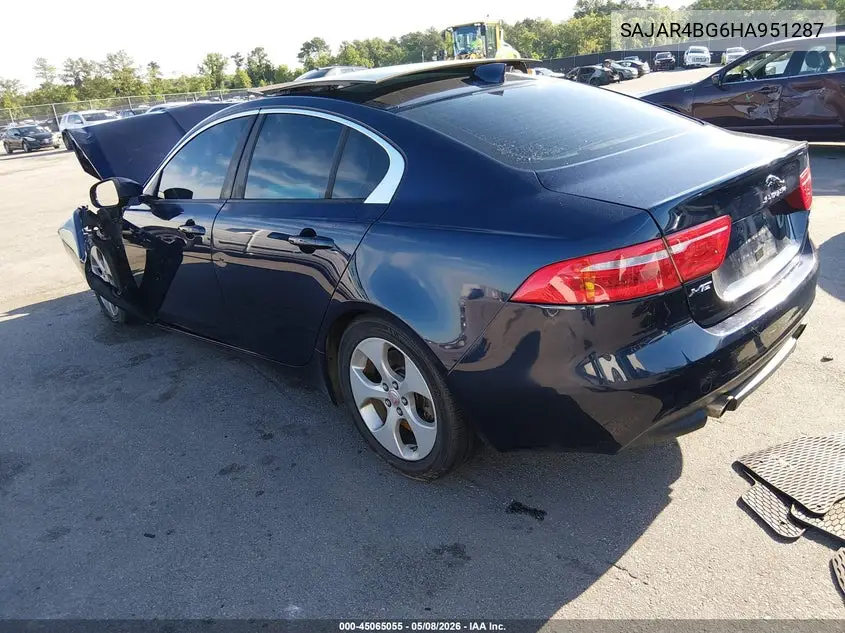 2017 Jaguar Xe 25T VIN: SAJAR4BG6HA951287 Lot: 45065055