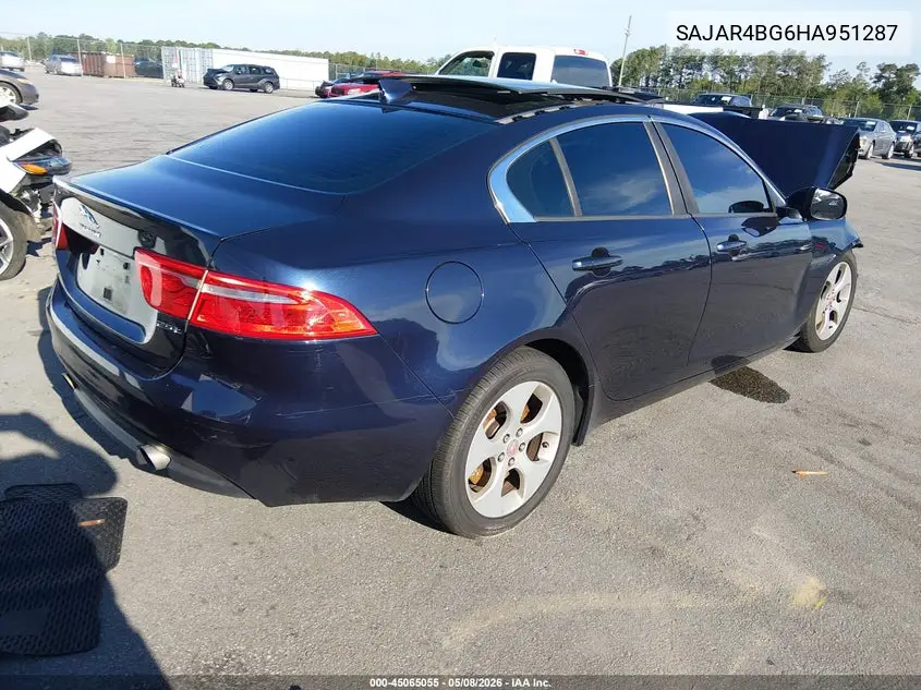 2017 Jaguar Xe 25T VIN: SAJAR4BG6HA951287 Lot: 45065055