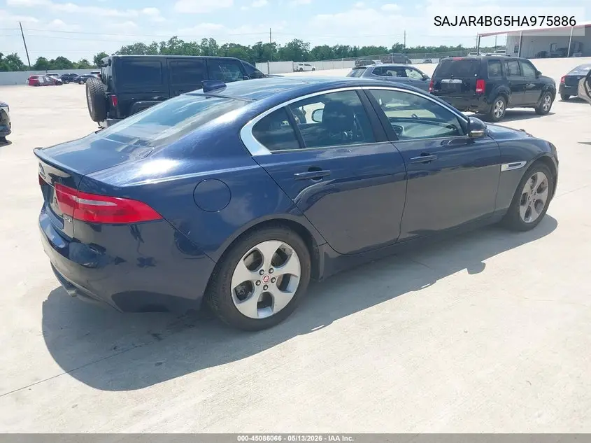 2017 Jaguar Xe 25T VIN: SAJAR4BG5HA975886 Lot: 45086066