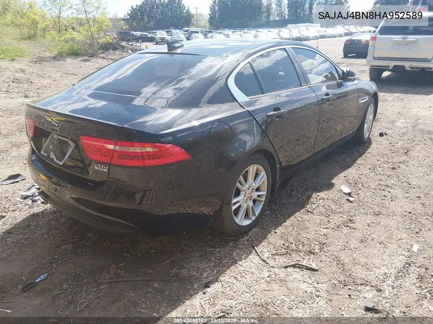 2017 Jaguar Xe 20D Premium VIN: SAJAJ4BN8HA952589 Lot: 45095160