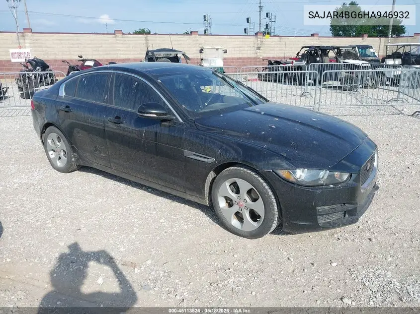 2017 Jaguar Xe 25T VIN: SAJAR4BG6HA946932 Lot: 45113526
