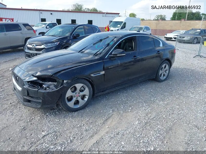 2017 Jaguar Xe 25T VIN: SAJAR4BG6HA946932 Lot: 45113526