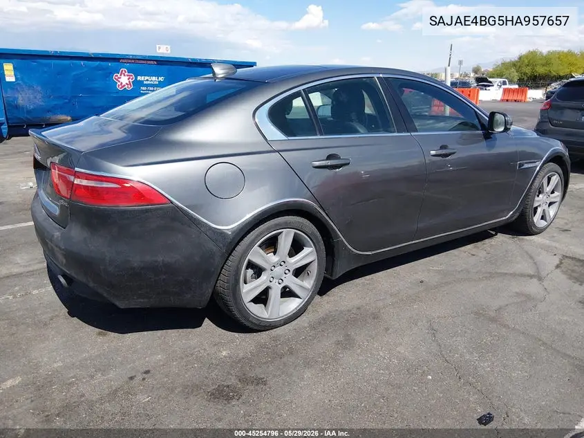 2017 Jaguar Xe 25T Prestige VIN: SAJAE4BG5HA957657 Lot: 45254796