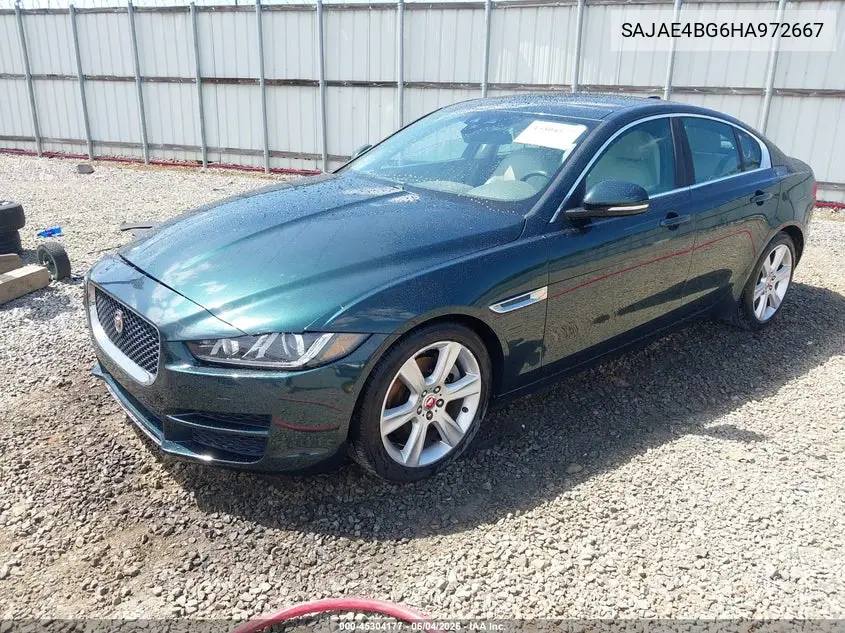 2017 Jaguar Xe 25T Prestige VIN: SAJAE4BG6HA972667 Lot: 45304177