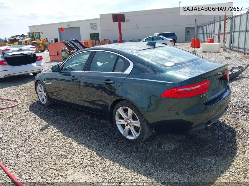 2017 Jaguar Xe 25T Prestige VIN: SAJAE4BG6HA972667 Lot: 45304177