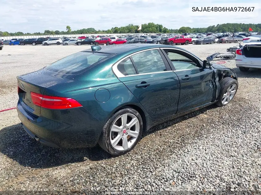 2017 Jaguar Xe 25T Prestige VIN: SAJAE4BG6HA972667 Lot: 45304177