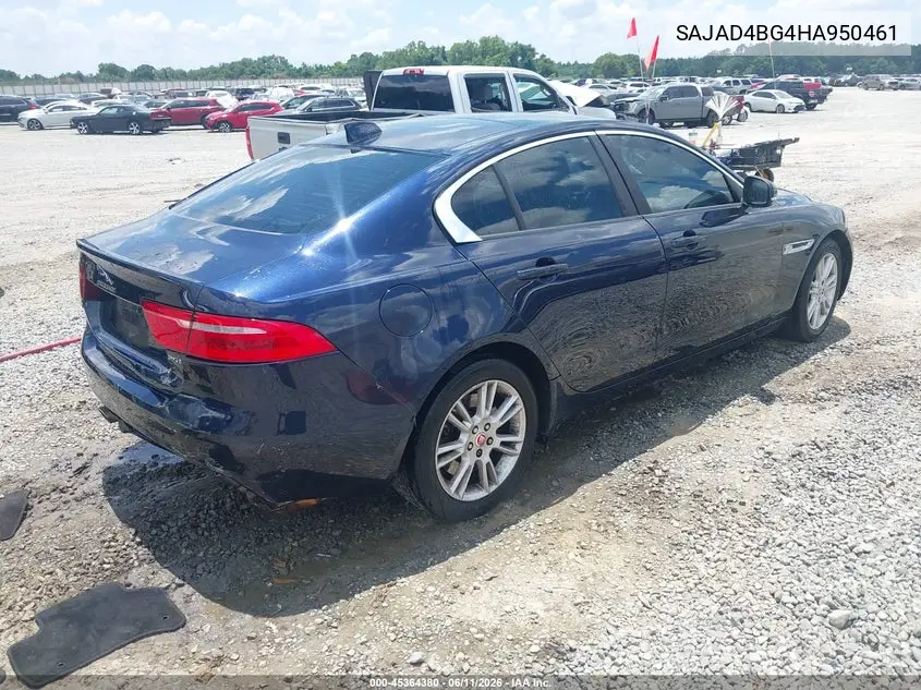2017 Jaguar Xe 25T Premium VIN: SAJAD4BG4HA950461 Lot: 45364380
