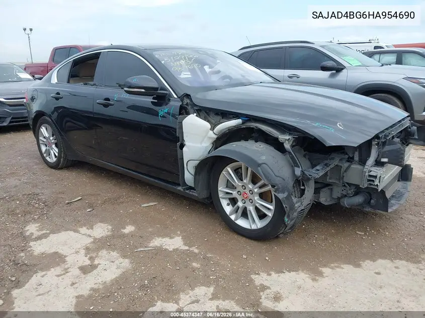 2017 Jaguar Xe 25T Premium VIN: SAJAD4BG6HA954690 Lot: 45374347