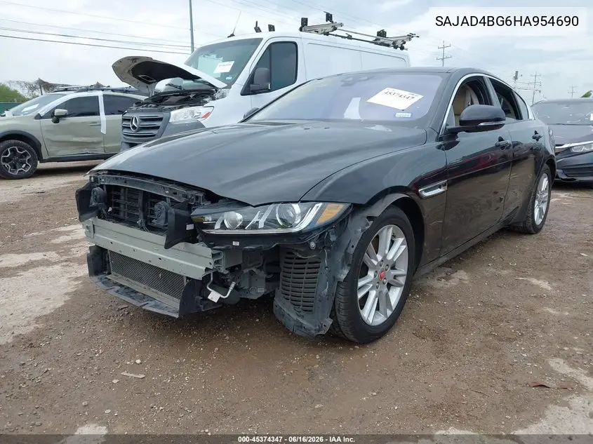 2017 Jaguar Xe 25T Premium VIN: SAJAD4BG6HA954690 Lot: 45374347