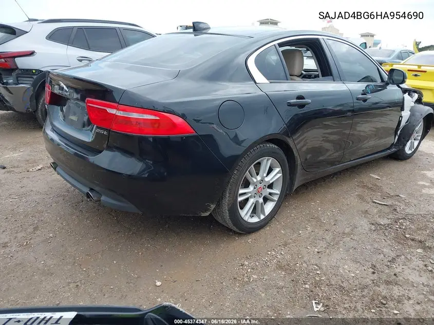 2017 Jaguar Xe 25T Premium VIN: SAJAD4BG6HA954690 Lot: 45374347