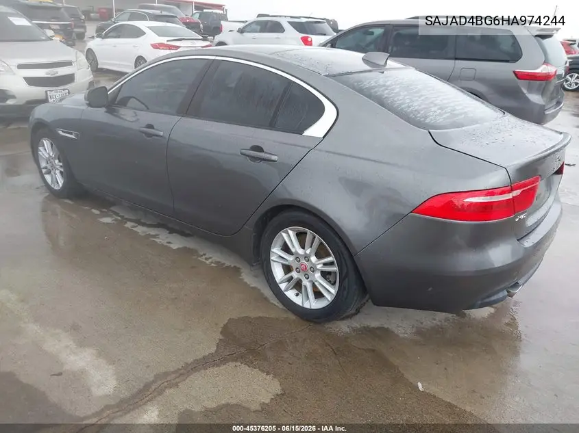 2017 Jaguar Xe 25T Premium VIN: SAJAD4BG6HA974244 Lot: 45376205