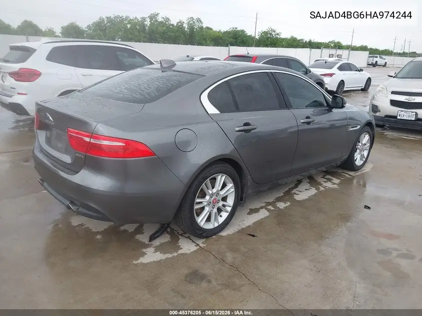 2017 Jaguar Xe 25T Premium VIN: SAJAD4BG6HA974244 Lot: 45376205