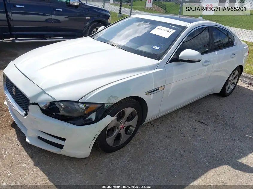2017 Jaguar Xe 25T VIN: SAJAR4BG7HA965201 Lot: 45379301