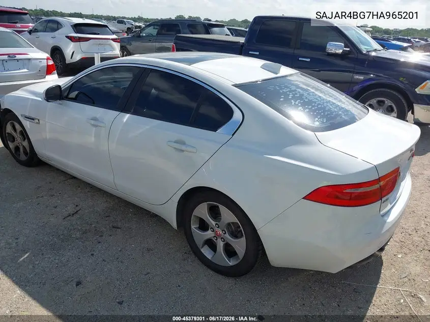 2017 Jaguar Xe 25T VIN: SAJAR4BG7HA965201 Lot: 45379301