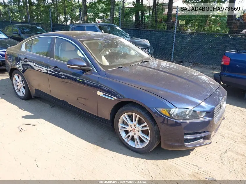2017 Jaguar Xe 25T Premium VIN: SAJAD4BG0HA973669 Lot: 45401429