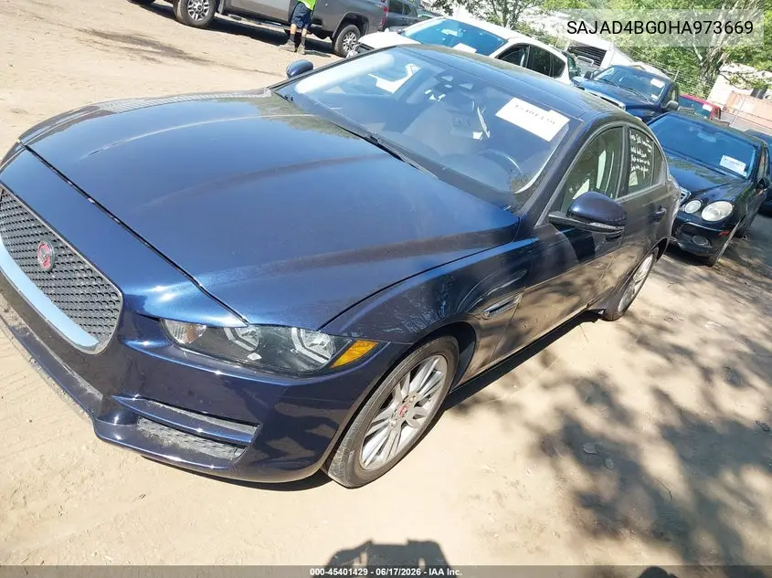 2017 Jaguar Xe 25T Premium VIN: SAJAD4BG0HA973669 Lot: 45401429
