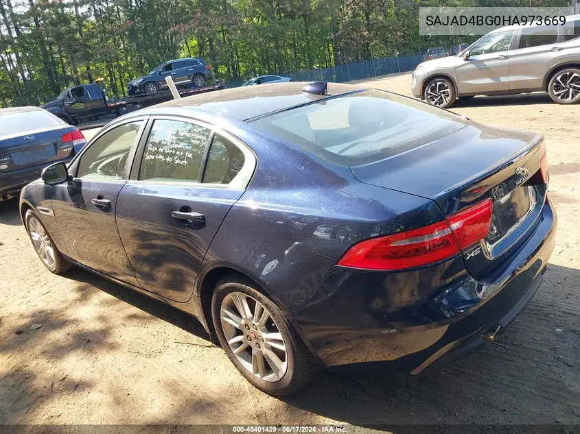 2017 Jaguar Xe 25T Premium VIN: SAJAD4BG0HA973669 Lot: 45401429