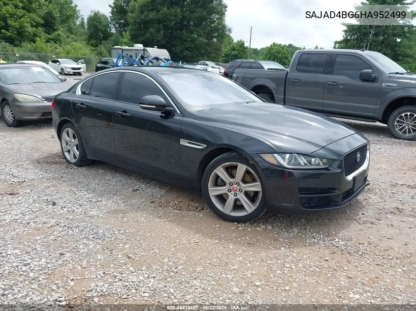 2017 Jaguar Xe 25T Premium VIN: SAJAD4BG6HA952499 Lot: 45418497